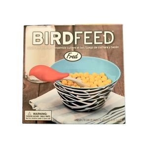 Fred Birdfeed Breakfast Bowl and Spoon Set Melamine Kids